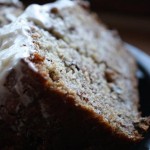 Banana Bread with Cream Cheese Frosting 