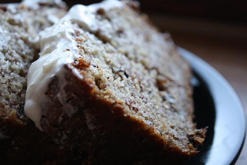 Banana Bread with Cream Cheese Frosting 