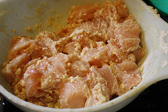 coated chicken