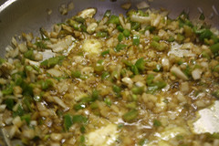 onion and peppers