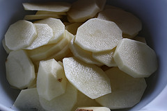 sliced Potatoes 