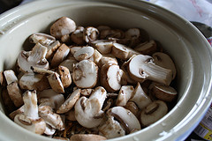 sliced mushrooms