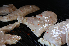grilling chicken