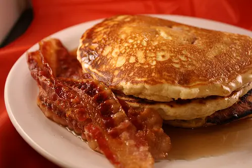 pancake and bacon