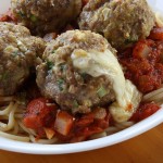 Mozzarella Stuffed Meatballs 