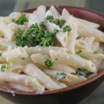 Creamy Garlic Penne Pasta 
