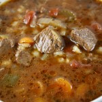 slow cooker beef barley soup