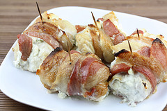 cooked Bacon Wrapped Chicken 