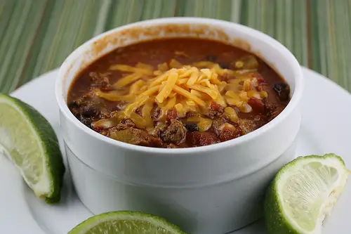 Chili with Bacon and Black Beans