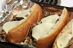 roast beef sub with provolone cheese