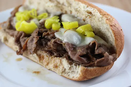 Roast Beef Sandwiches with Melted Provolone 