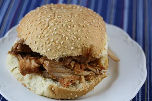 pulled pork on a bun pulled pork on a bun