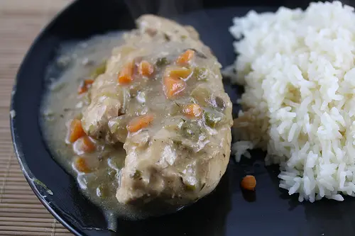 Slow Cooker Chicken with Veggies and Rice Recipe