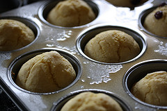 baked corn meal muffins
