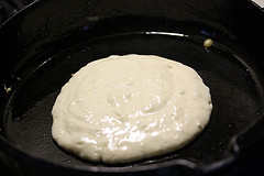 cooking a pancake