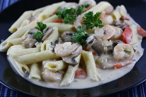 Peppered Shrimp Alfredo Peppered Shrimp Alfredo