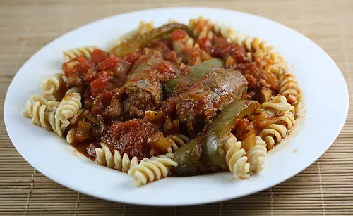 Slow Cooker Italian Sausage and Pasta Recipe Slow Cooker Italian Sausage and Pasta Recipe