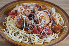 meatballs and spaghetti 