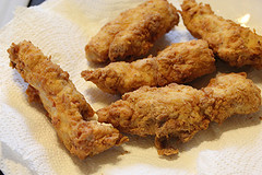 deep fried chicken strips
