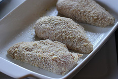 breaded chicken breasts