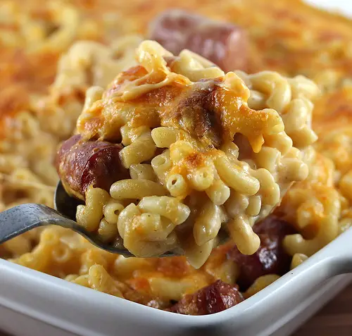 Mac and Cheese with Hot Dogs Recipe
