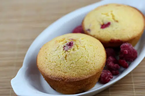 Low Fat Raspberry Corn Muffins Recipe