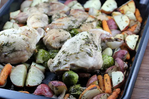 One Dish Roast Rabbit with Vegetables Recipe
