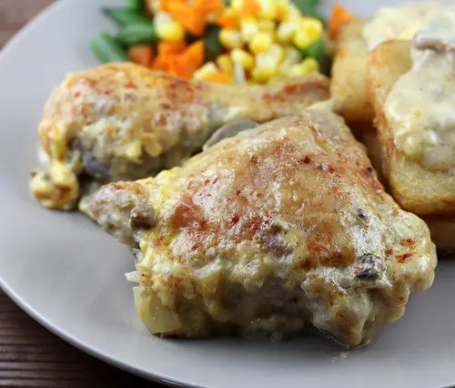 One Dish Chicken and Cheese Gravy Recipe