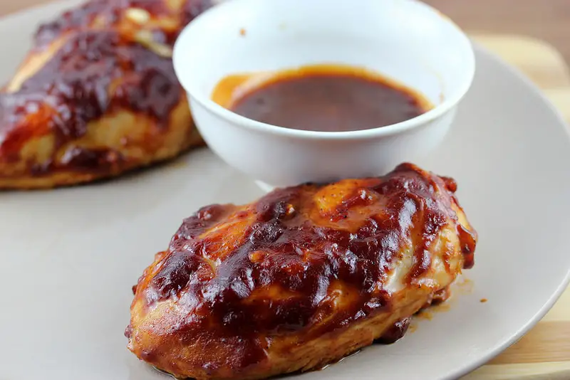 Sweet and Tangy Oven-Barbecued Chicken for Two recipe