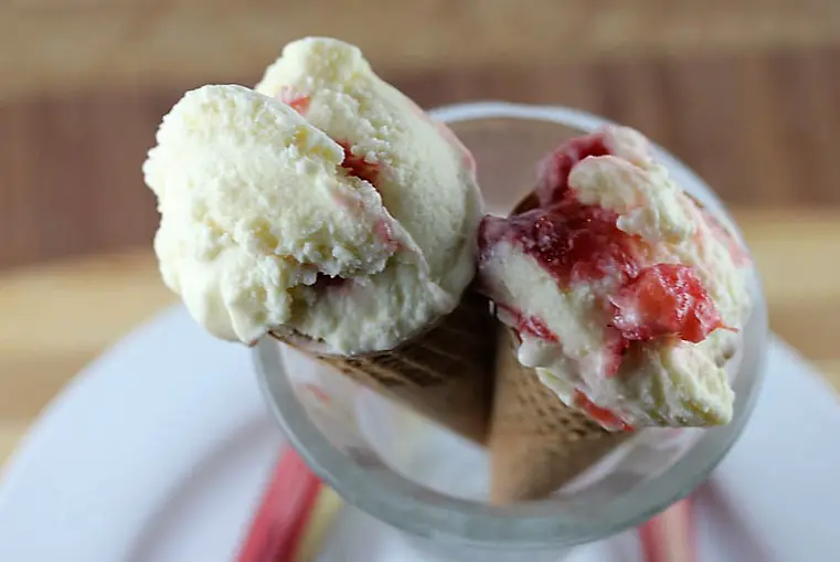 strawbberry rhubarb custard ice cream recipe