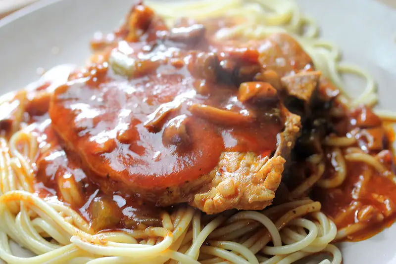 pork and spaghetti recipe picture