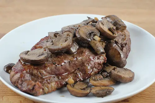 Mushroom and steak