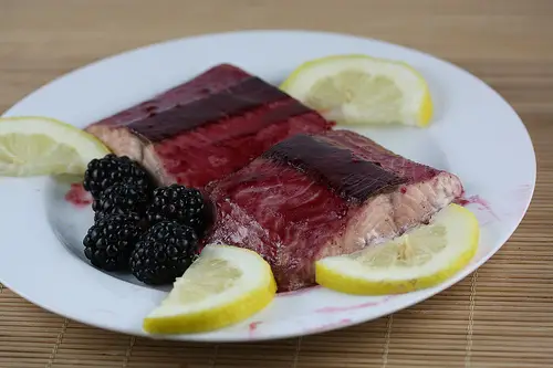 Baked Blackberry Glazed Salmon Recipe