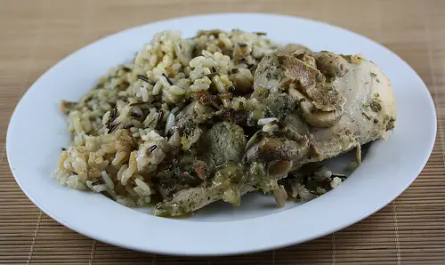 Slow Cooker Herbed Chicken with Wild Rice Recipe