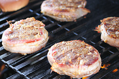 bacon wrapped burgers