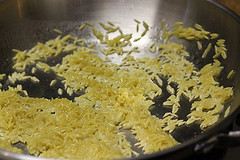browning orzo pasta
