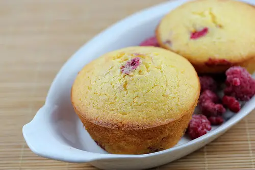 Low Fat Raspberry Corn Muffins Recipe