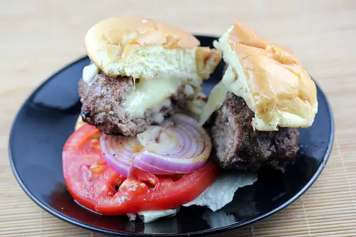 Grilled Jucy Lucy Burgers