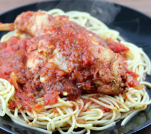 Slow Cooker Rabbit Ragu Over Spaghetti Recipe - Cully's Kitchen