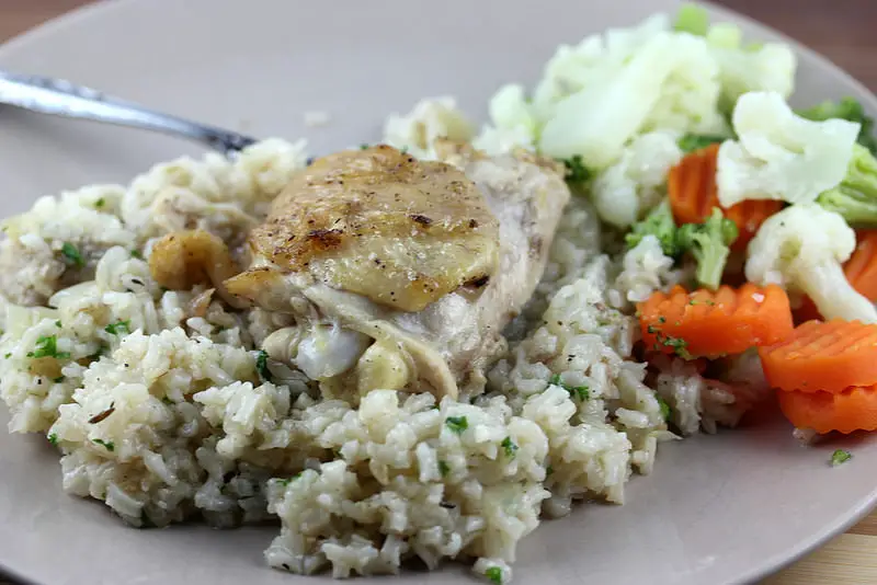 chicken and rice for two recipe