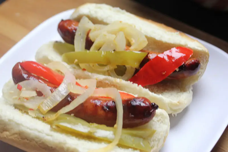 Grilled Pepper and Onion Hot Dogs Cully's Kitchen