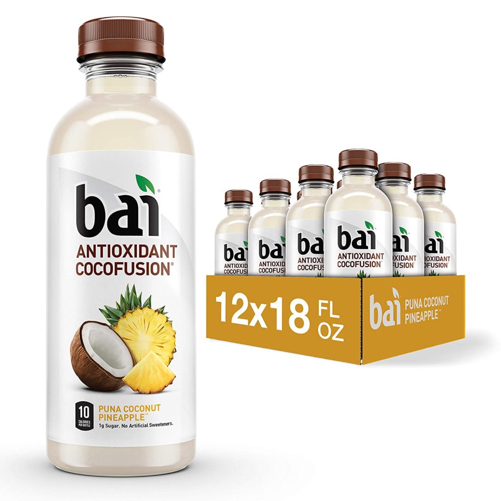 Bai Coconut Flavored Water, Puna Coconut Pineapple, Antioxidant Infused Drinks