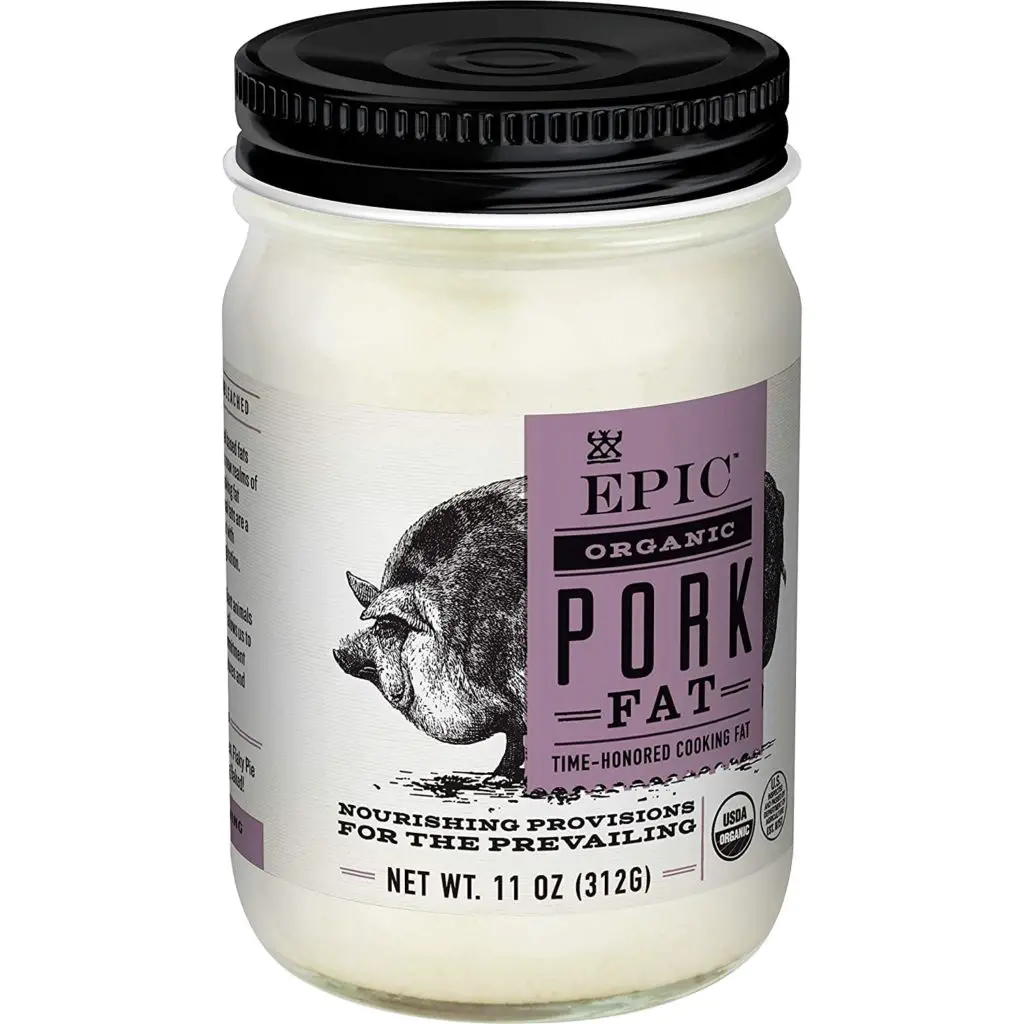 EPIC Organic Pork Fat, Keto Friendly