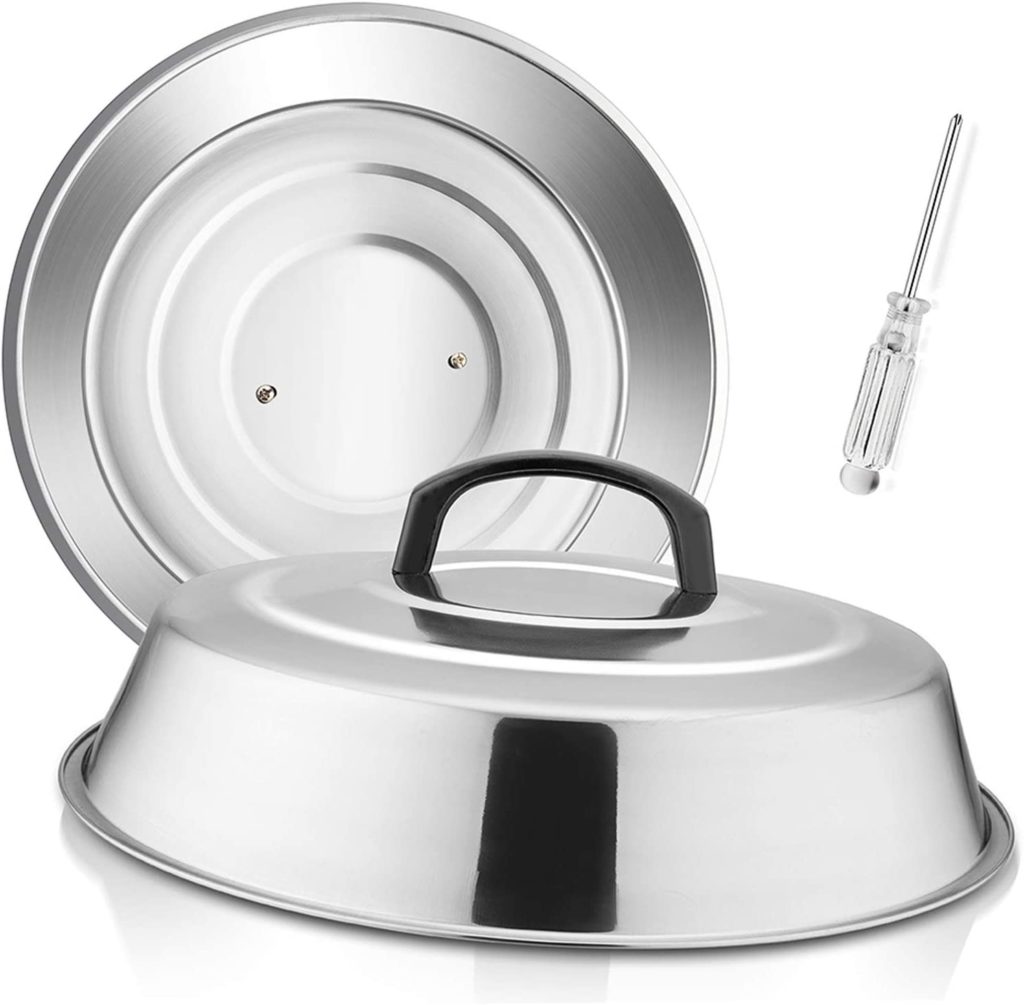 NEW Cuisinart® 12.25" Stainless Steel BBQ Melting Dome with Steam Vent 