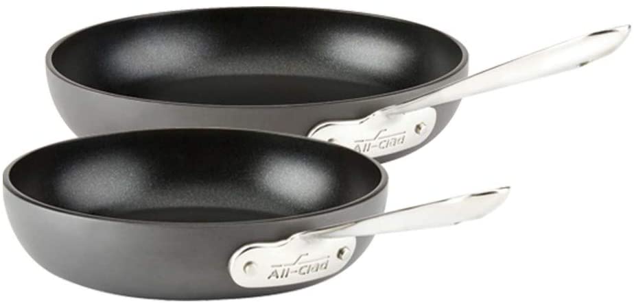 Clad HA1 Hard Anodized Nonstick Dishwasher Safe PFOA Free 8 and 10-Inch Fry Pan