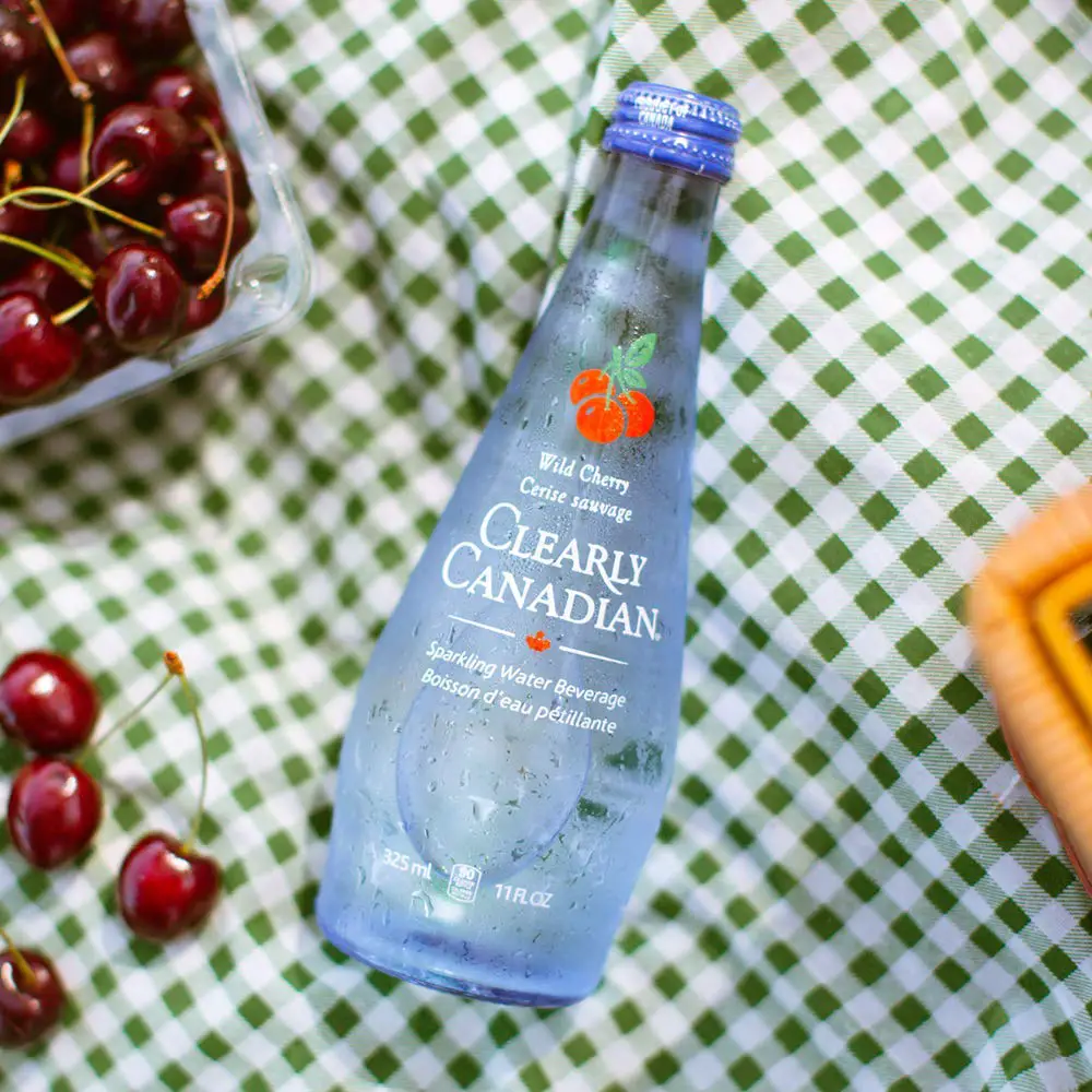 Clearly Canadian Wild Cherry Sparkling Spring Water Beverage, Natural &