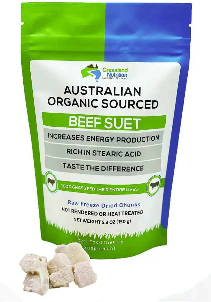Grassland Nutrition Organic Beef Suet Rich in Stearic Acid