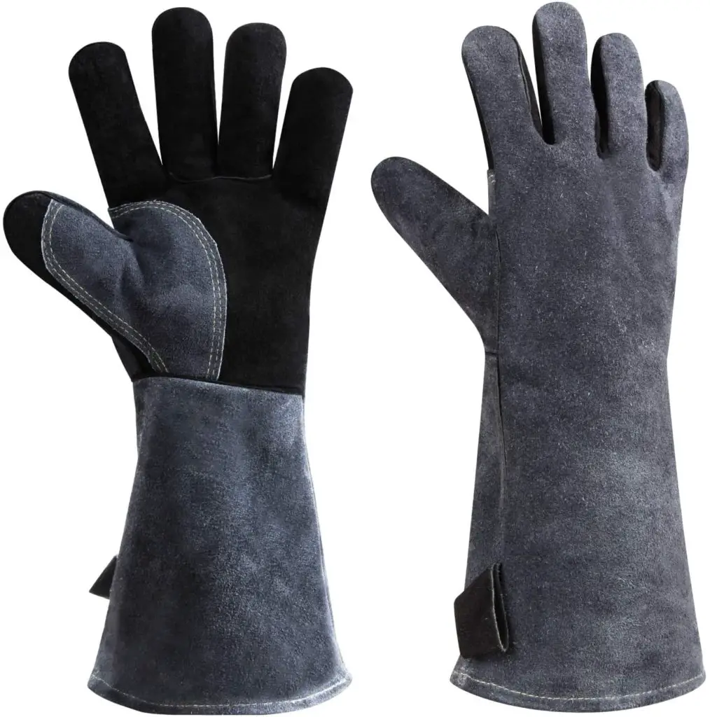 Leather Welding Gloves Grill BBQ Glove