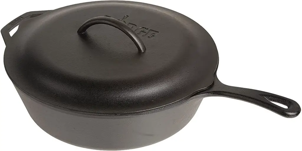 Lodge Cast Iron Covered Deep Skillet