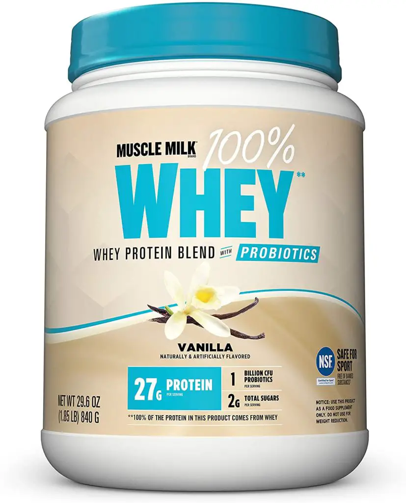 Muscle Milk 100% Whey Powder Blend with Probiotics